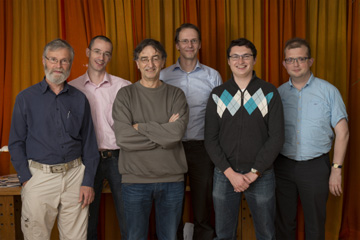 vlnr: Gerard Bilars, Corniel Nobel, Ted Barendse, Arno Wiersma, Jan-Pieter Vos, Coen Leentvaar